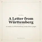 A Letter from Württemberg